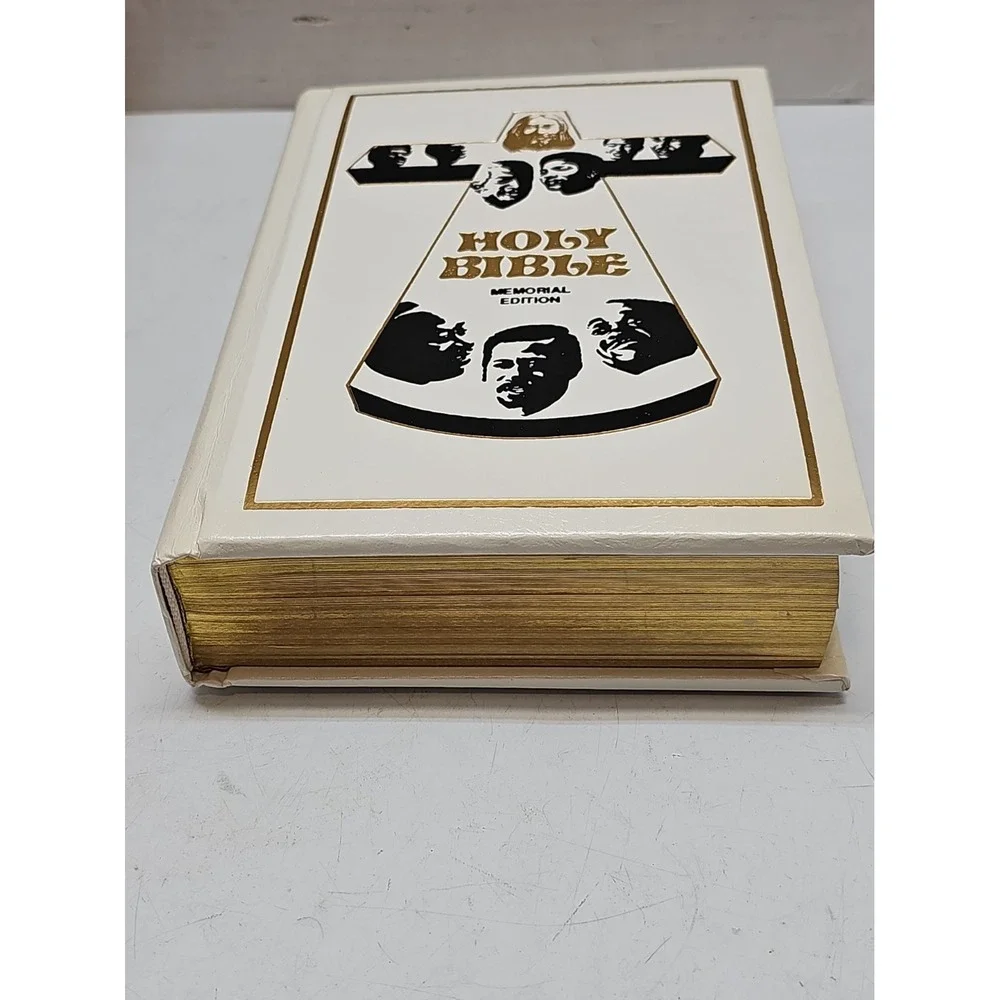 Holy Bible Black Heritage Edition, King James Version, Used, 1976 W/ Cedar Box